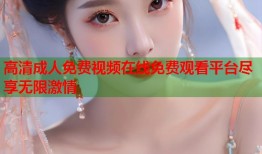 高清成人免费视频在线免费观看平台尽享无限激情