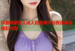 抖音风格素人成人短视频平台极速畅享精彩内容