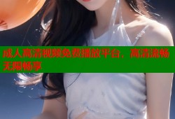 成人高清视频免费播放平台，高清流畅无限畅享