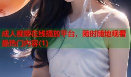 成人视频在线播放平台，随时随地观看最热门内容(1)