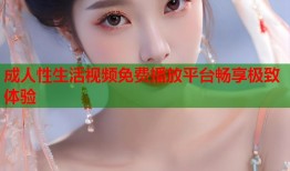 成人性生活视频免费播放平台畅享极致体验