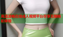 高清流畅在线成人视频平台尽享无限精彩体验