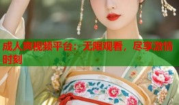 成人爽视频平台：无限观看，尽享激情时刻