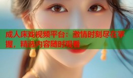成人床戏视频平台：激情时刻尽在掌握，精选内容随时观看