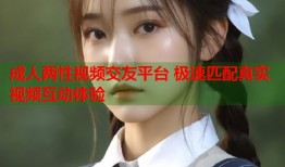 成人两性视频交友平台 极速匹配真实视频互动体验