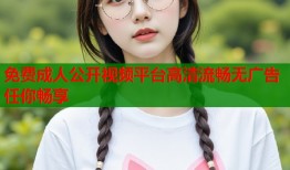 免费成人公开视频平台高清流畅无广告任你畅享