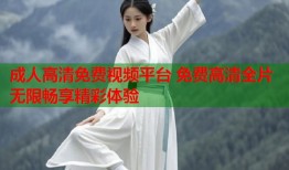 成人高清免费视频平台 免费高清全片无限畅享精彩体验
