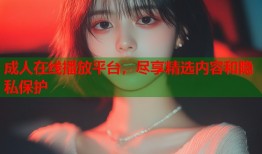 成人在线播放平台，尽享精选内容和隐私保护