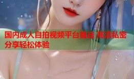 国内成人自拍视频平台首选 高清私密分享轻松体验