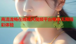 高清流畅在线成人视频平台畅享无限精彩体验