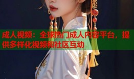 成人视频：全球热门成人内容平台，提供多样化视频和社区互动